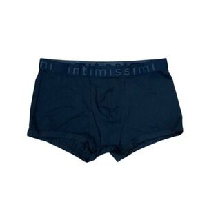 Intimissimi Microfiber Boxers Logo Black Exposed Elastic Large‎